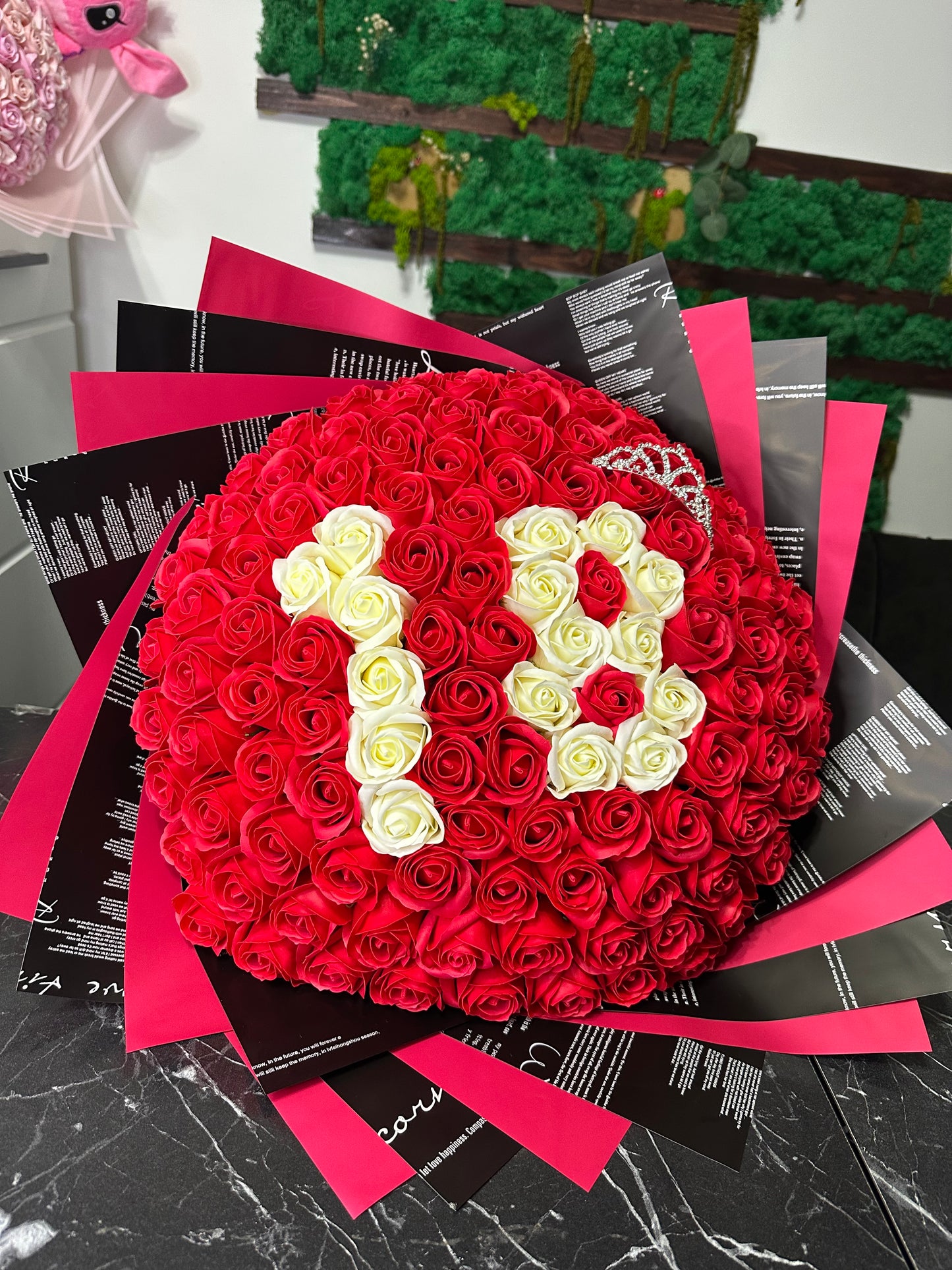 Buchet Zi de Naștere Personalizat 🎉 | 101 Trandafiri